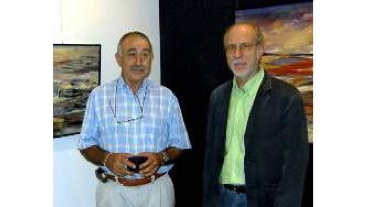 Los artistas leoneses Santiago Meléndez y Santiago Omaña