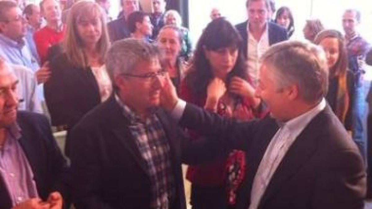 Fernández y Blanco, ayer en un acto político en Segovia.