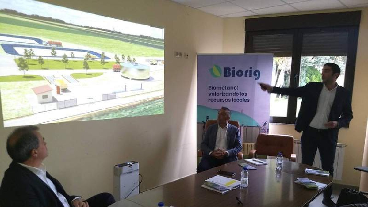 Imagen de la presentación de la planta de San Millán de los Caballeros el 24 de octubre. MEDINA