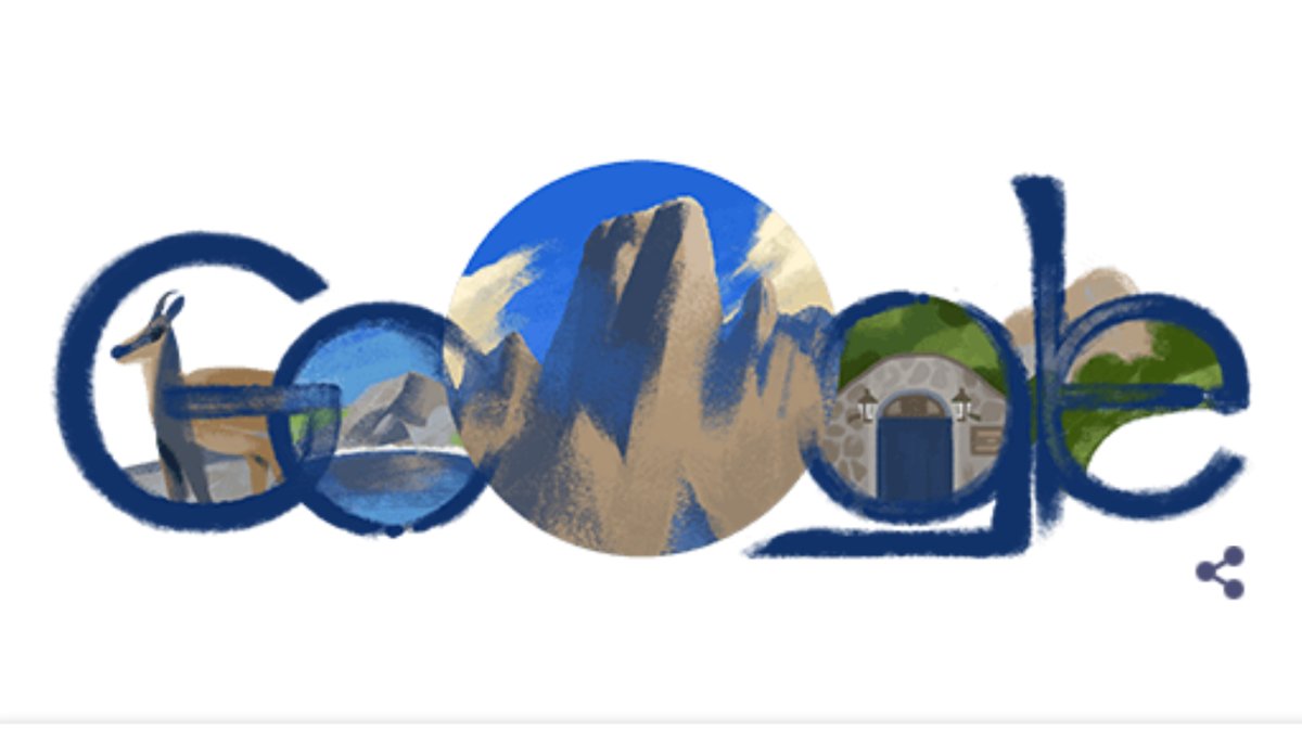 El Doodle que homenajea a los Picos de Europa. GOOGLE