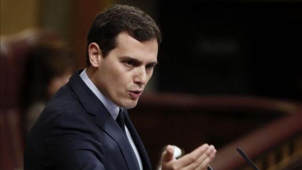 El líder de Ciudadanos, Albert Rivera, en el Congreso.