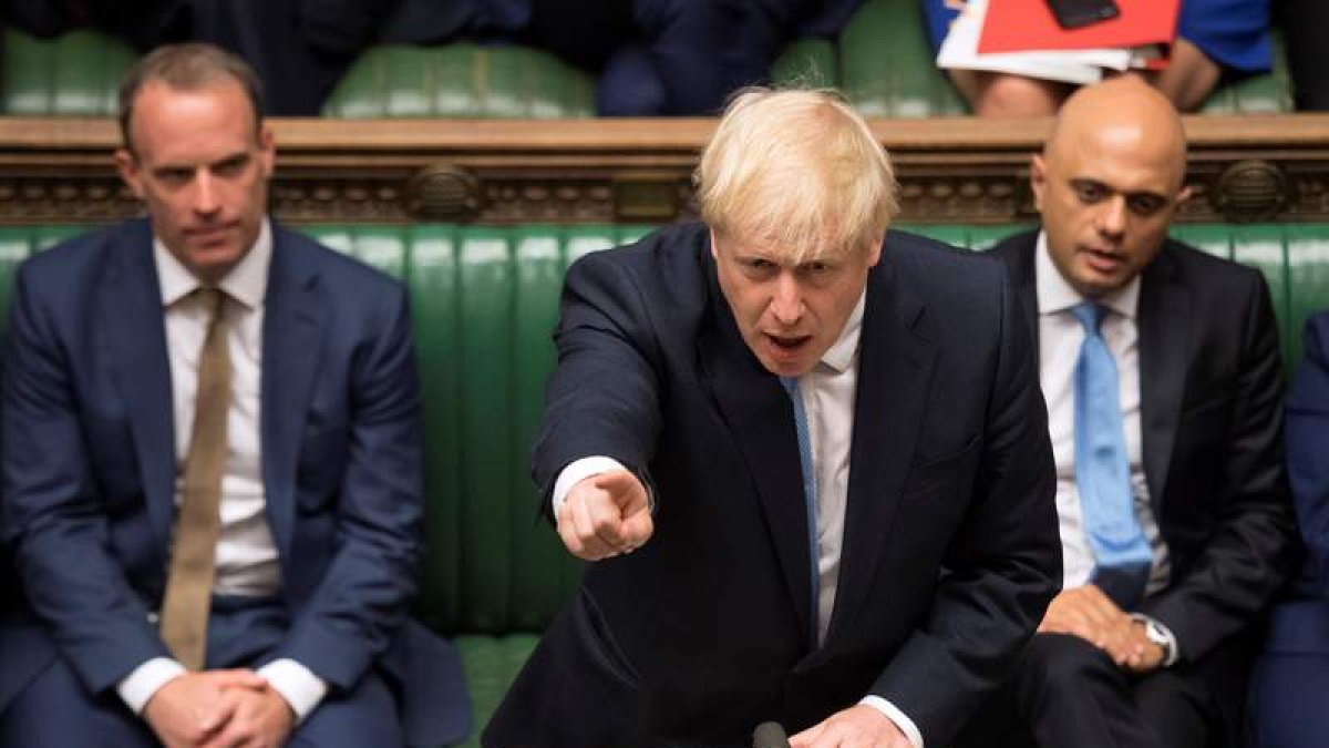 Boris Johnson en el parlamento de Westminster. JESSICA TAYLOR