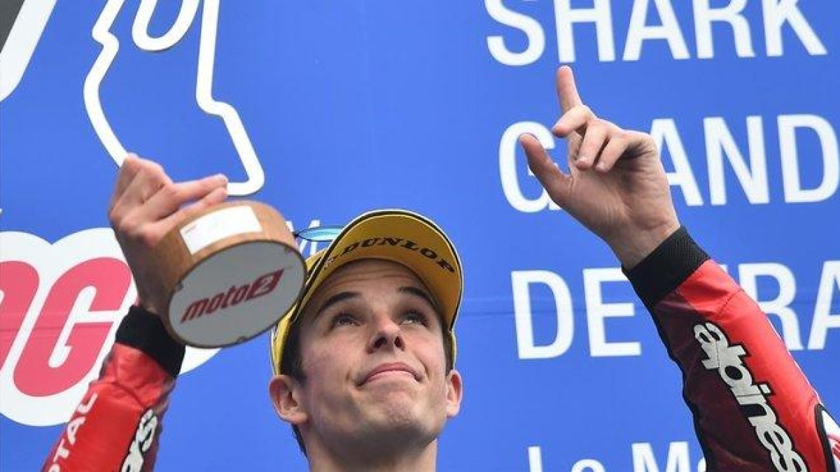 Àlex Márquez (Kalex) ha roto hoy, en Le Mans, una racha, suya y de los pilotos españoles, que no ganaban en Moto2 desde Japón-2017.