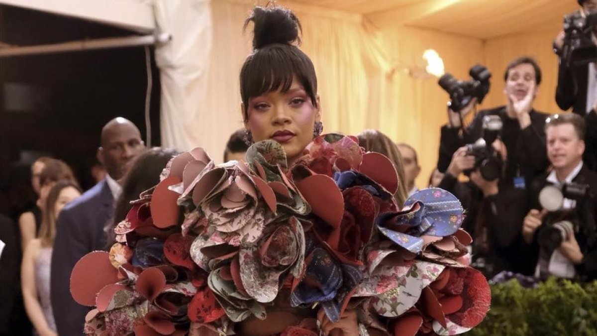La cantante y diseñadora Rihanna, en la última edición de la gala del Metropolitan Museum de Nueva York.