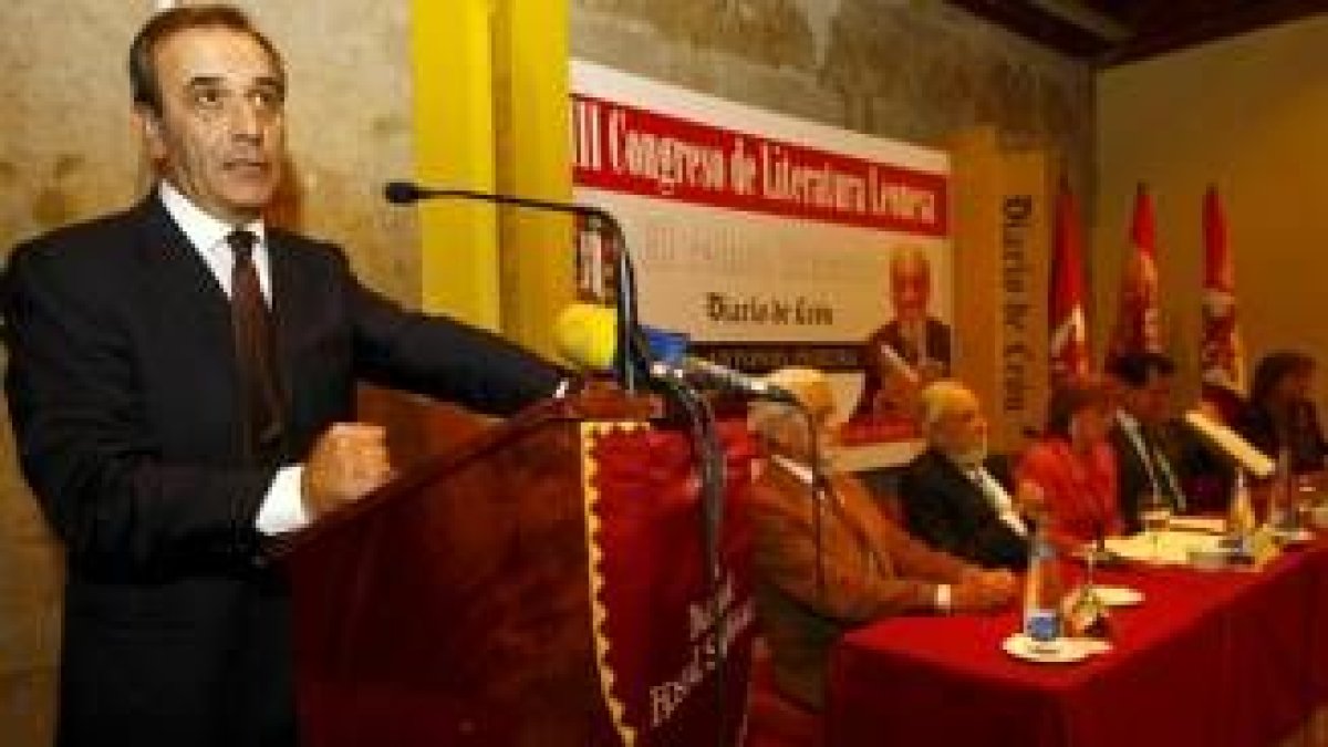 El leonés José Antonio Alonso, portavoz del PSOE en el Congreso, durante su intervención