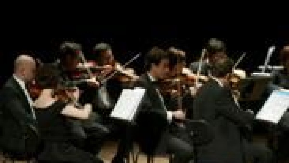 Un momento de la actuación de la Orquesta de Cámara Ibérica