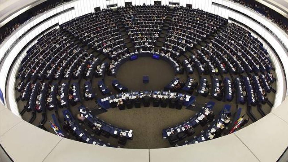 Imagen del pleno del Parlamento Europeo de Estrasburgo.