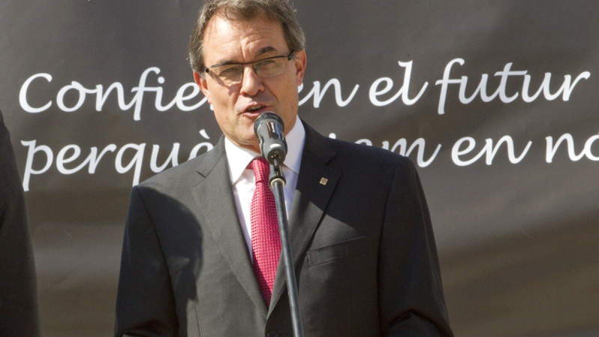 Artur Mas, ayer, en el acto del décimo aniversario del Instituto Guttmann de Badalona.