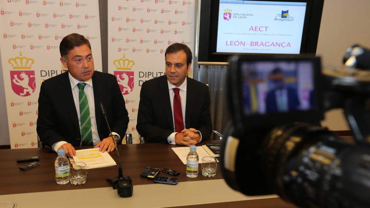 Martínez Barazón y Hernani Dias, en la rueda de prensa.