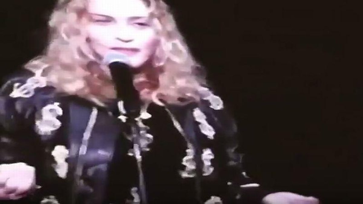 Los asistentes al concierto de Madonna en el Madison Square Garden rieron a carcajadas la propuesta electoral de la reina del pop.