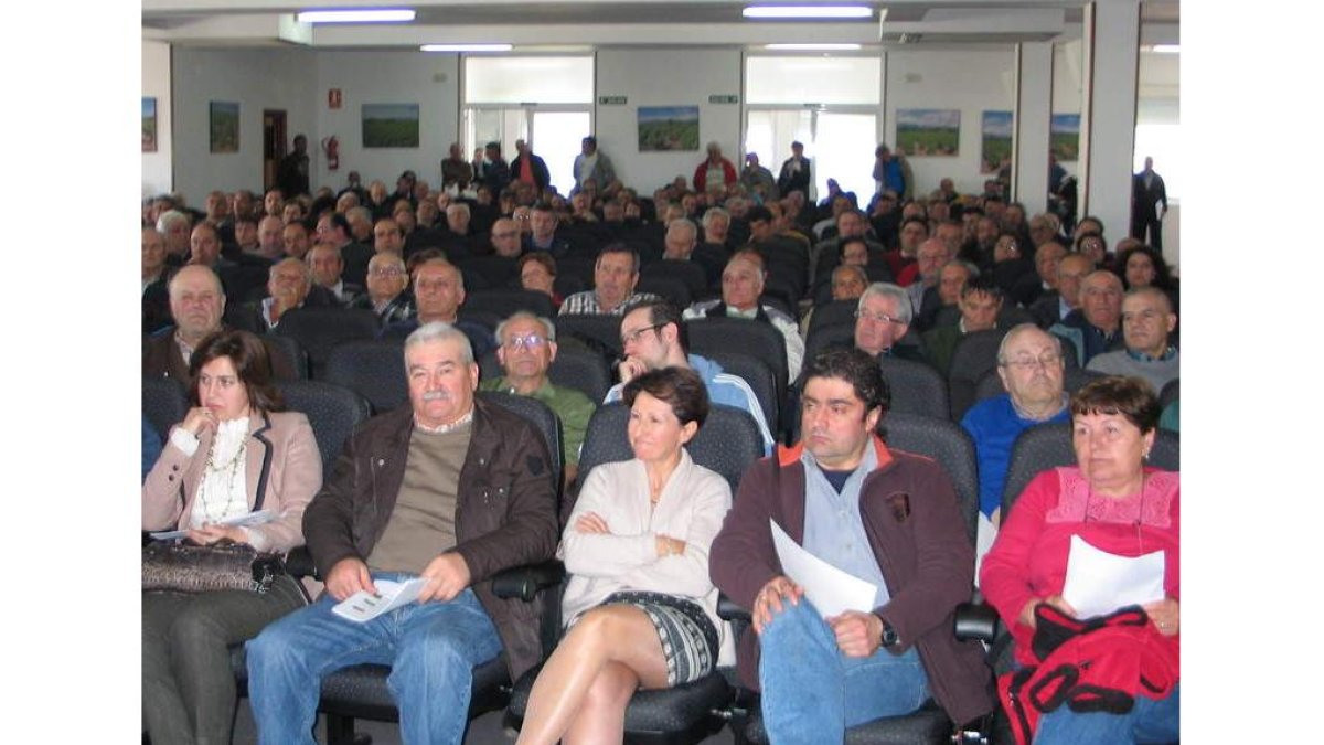 Cooperativistas, en la junta celebrada ayer.