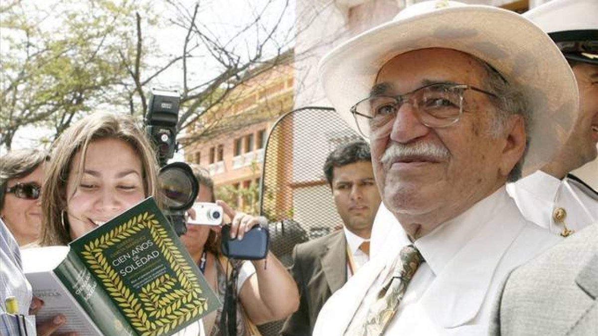 Gabriel García Márquez, en una visita a Cartagena de Indias, en el 2007.