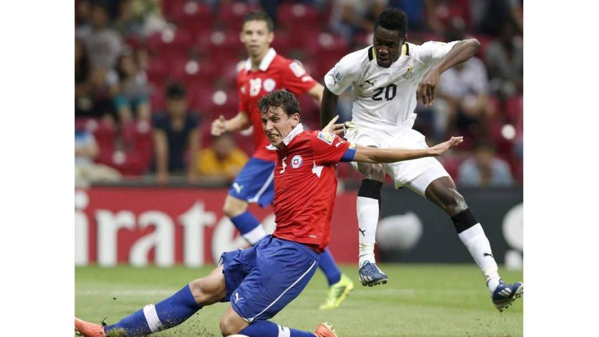 Chile y Ghana protagonizaron un partido agónico.