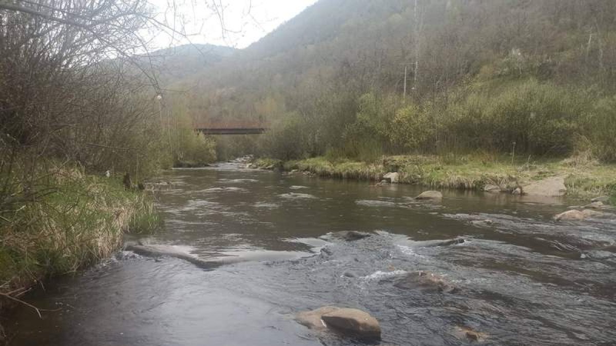 Zona de ‘Regalao’ donde el ayuntamiento ha proyectado esta playa fluvial. ARAUJO