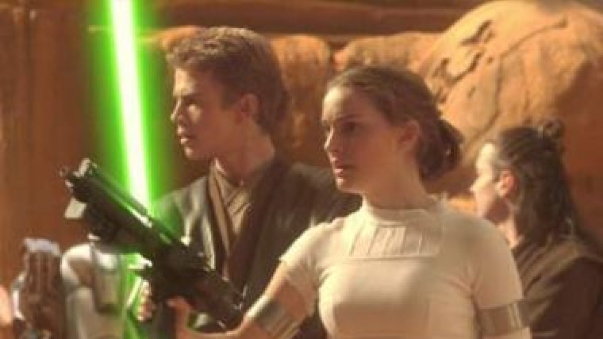 Fotograma de la película «El ataque de los clones», la quinta película de la saga.