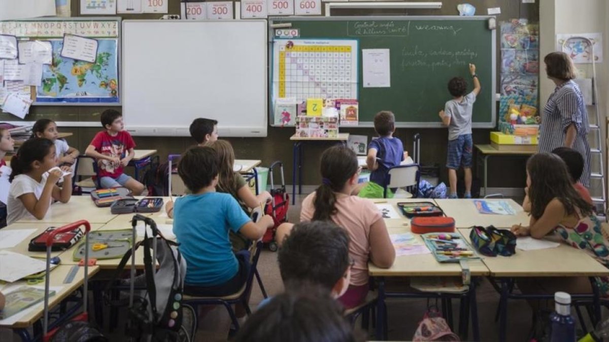 El colegio público Jaume Balmes, en València.