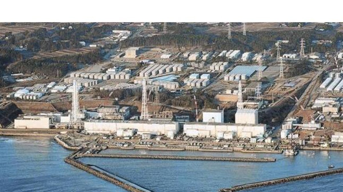 Imagen aérea de la central nuclear de Fukushima, el pasado agosto.
