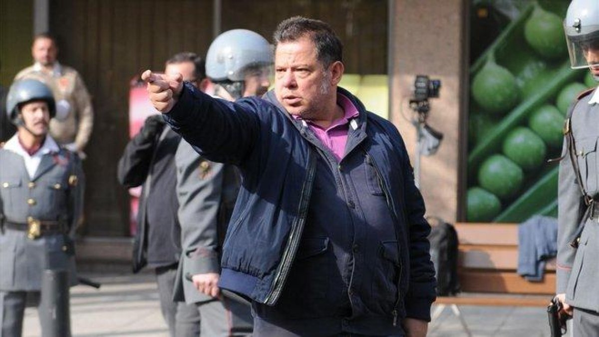 El director, Víctor Cabaco, durante el rodaje del filme.