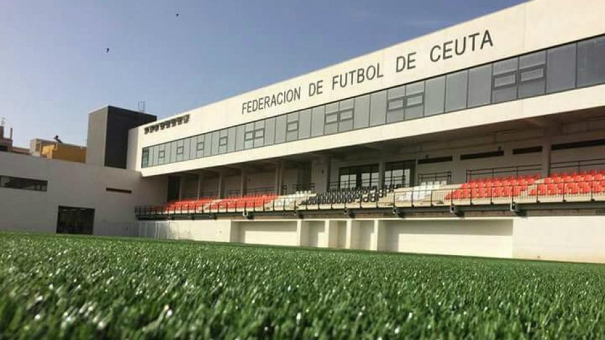 La sede de la Federación de Fútbol de Ceuta.