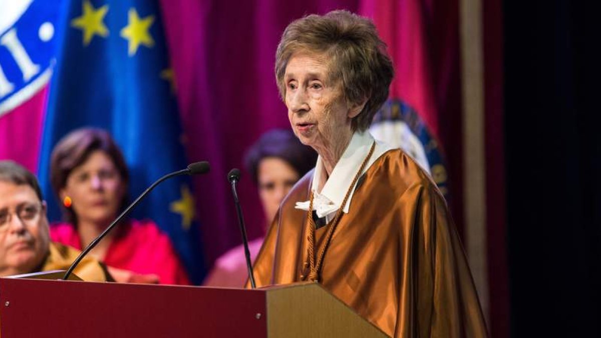 Margarita Salas, premio Príncesa de Asturias de Investigación en el año 2016. RTVE