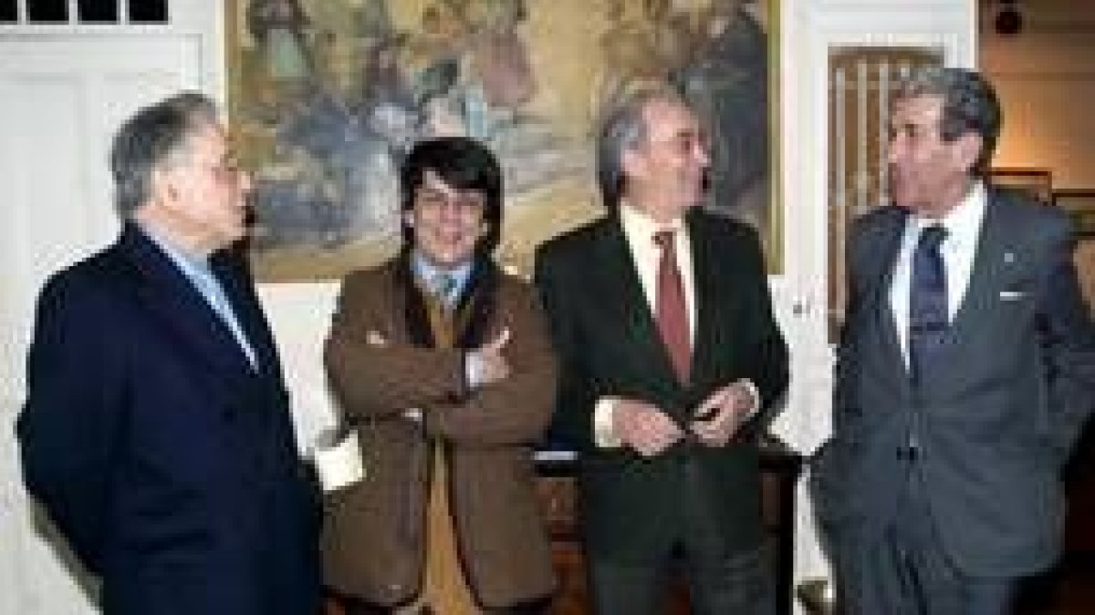 José Luis Díez, Eduardo Aguirre, Cándido Alonso y Fernando Suárez