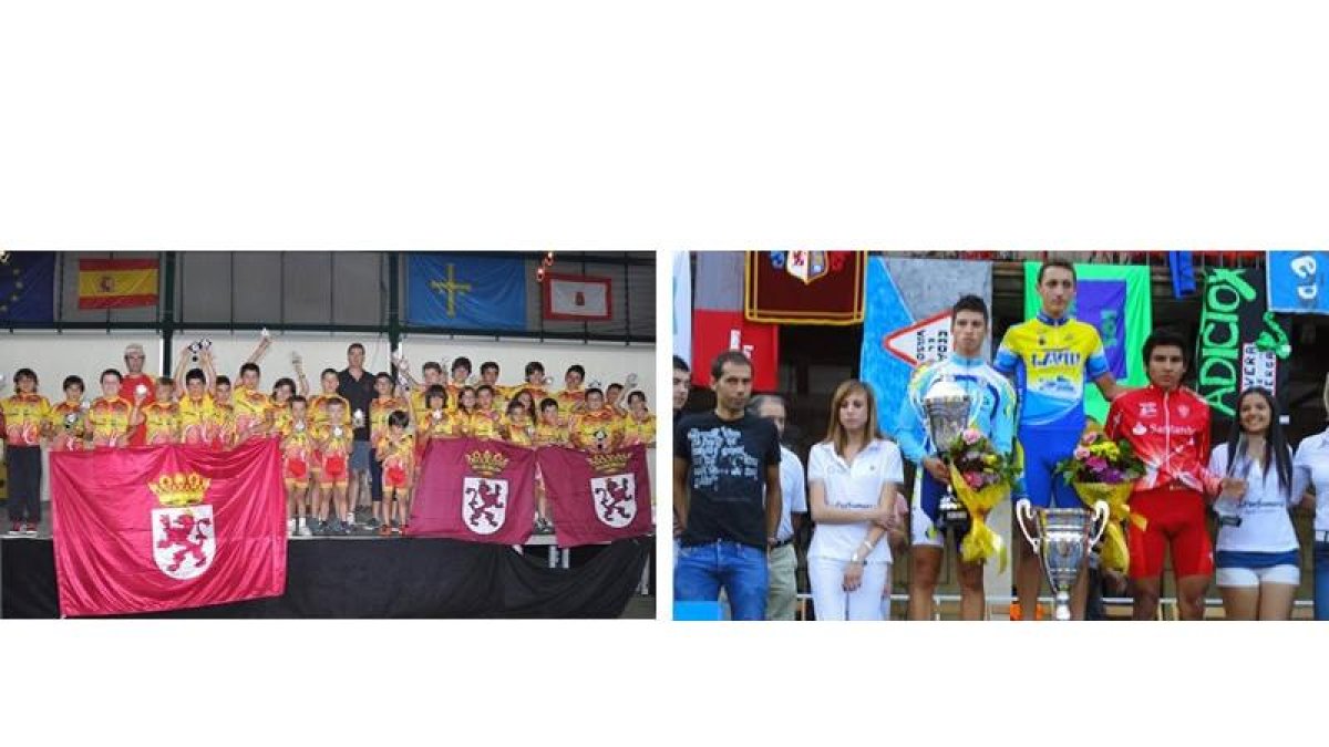 Los integrantes del CC León con sus trofeos logrados en Albandi | Nanclares, segundo en el poido en el Trofeo Villa de Cervera