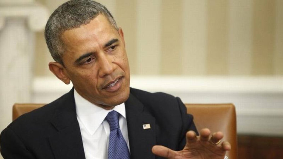 Obama, durante su reunión con el primer ministro israelí, este lunes en la Casa Blanca.