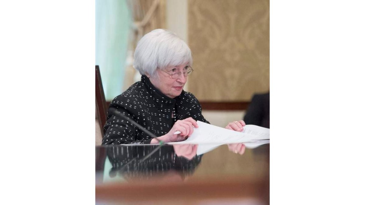 La presidenta de la Reserva Federal (Fed), Janet Yellen.