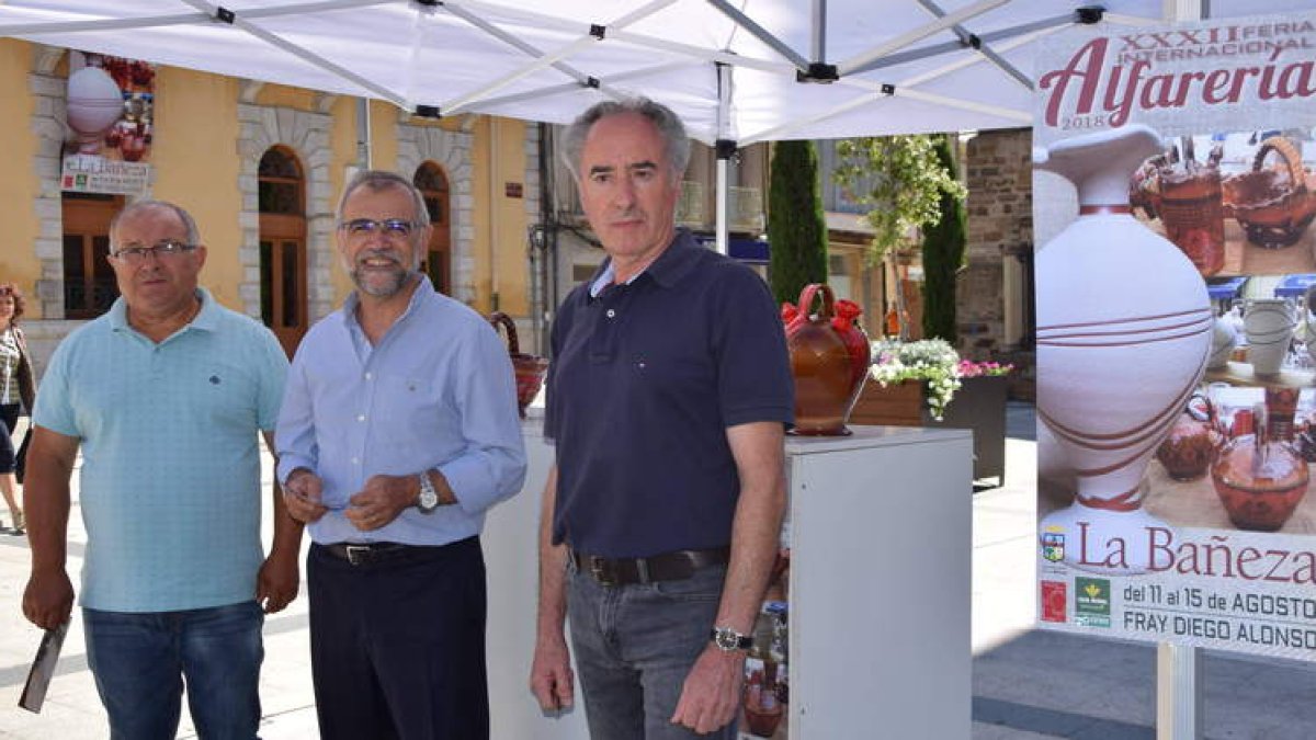 Tomás Gallego, José Miguel Palazuelo, y Miguel Ángel González. RUBÉN PRIETO