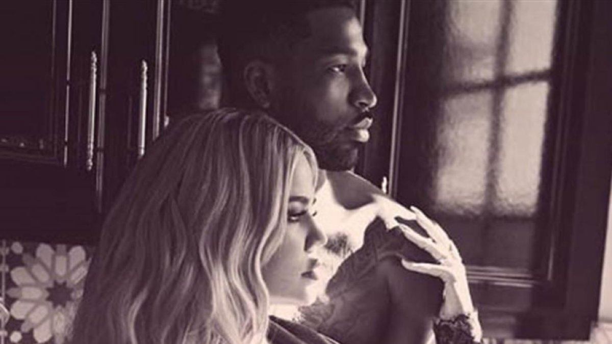 Khloé Kardashian y Tristan Thompson.