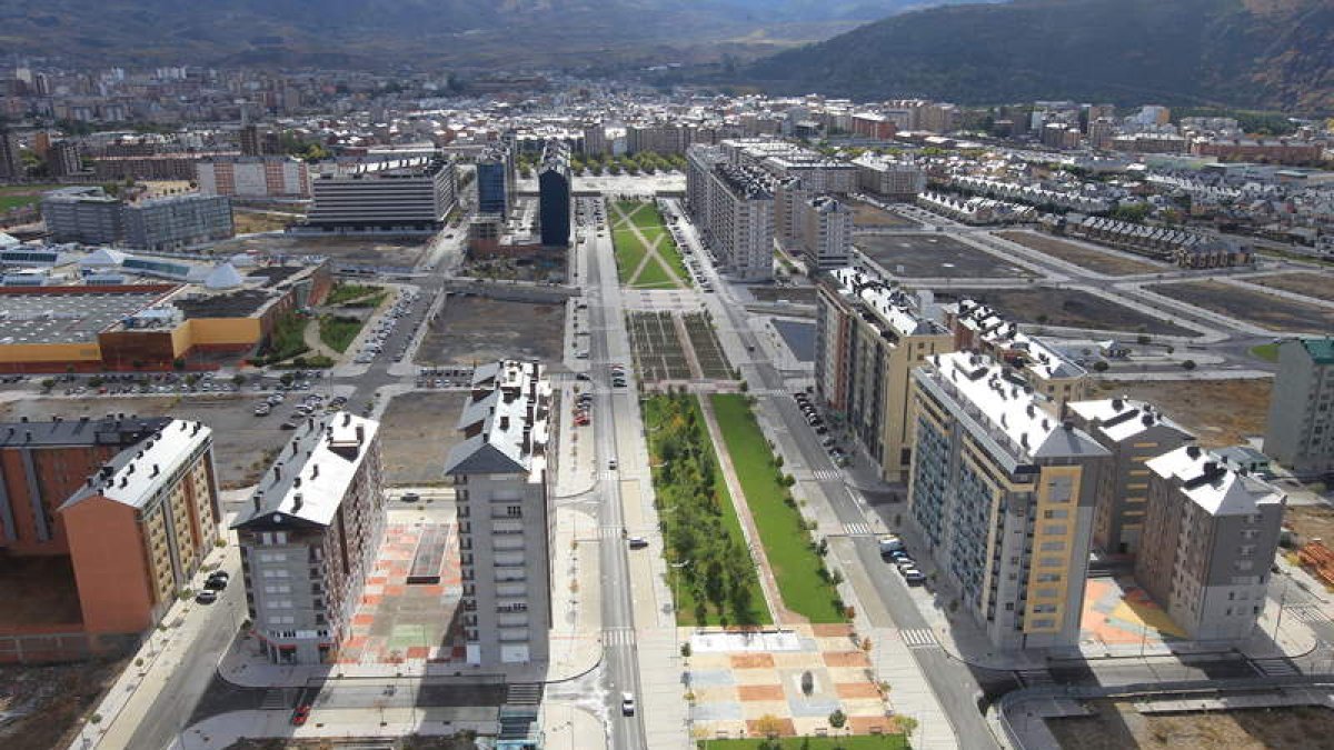 Vista general del barrio de La Rosaleda, surgido tras la gestión de Pongesur.