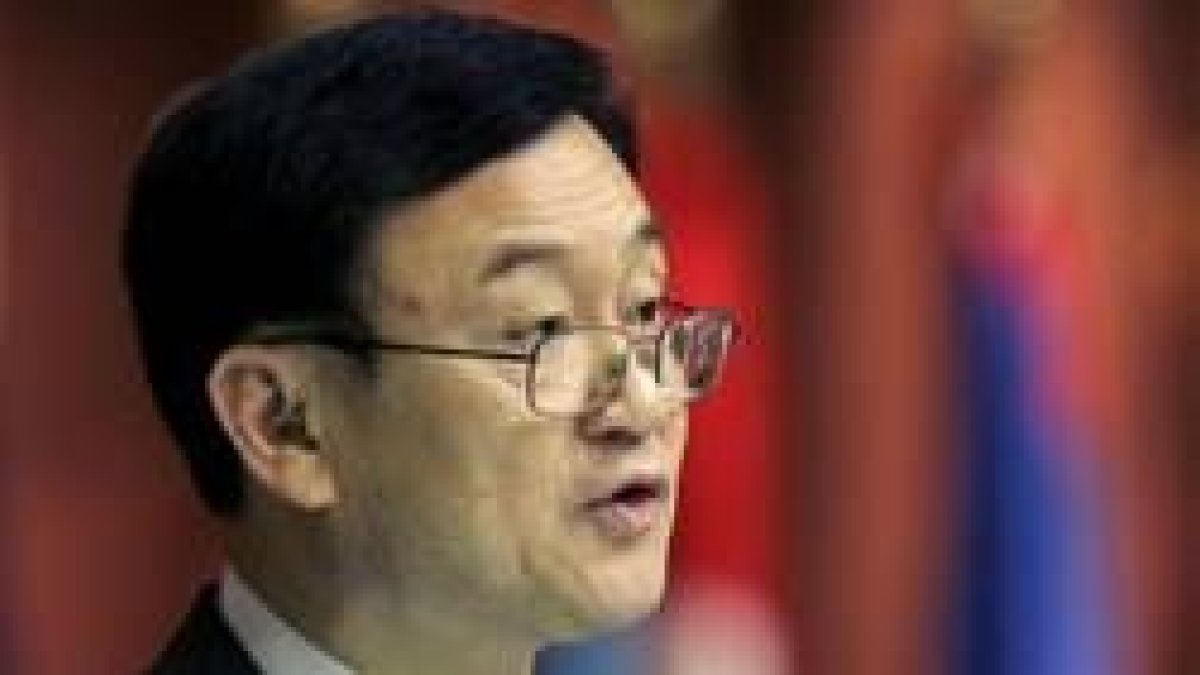 El primer ministro Thaksin Shinawatra