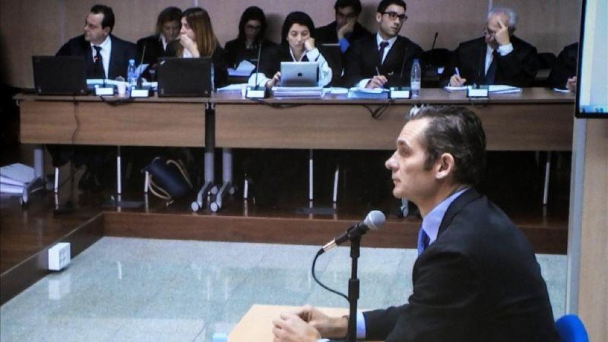 Urdangarín, declarando en 2016 ante el Juez Horrach