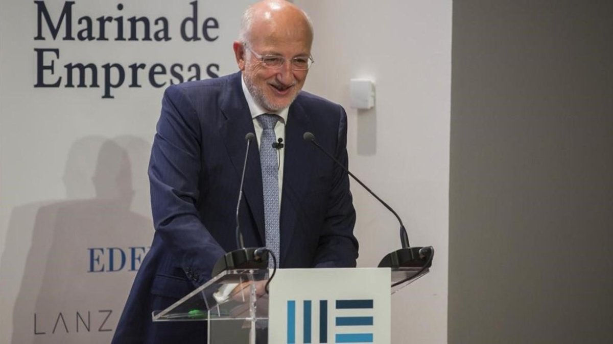 Juan Roig, en la inauguración de la Marina de Empresas de Valencia, donde está Lanzadera o Edem.