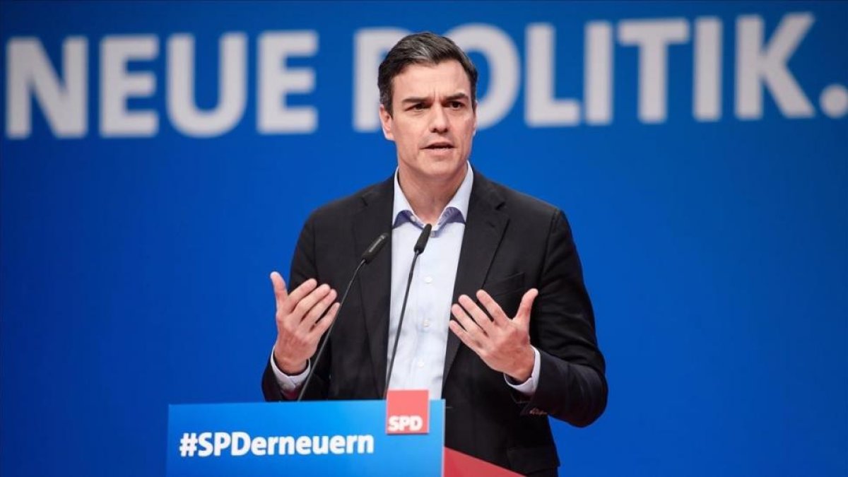 Sánchez, en el congreso del SPD