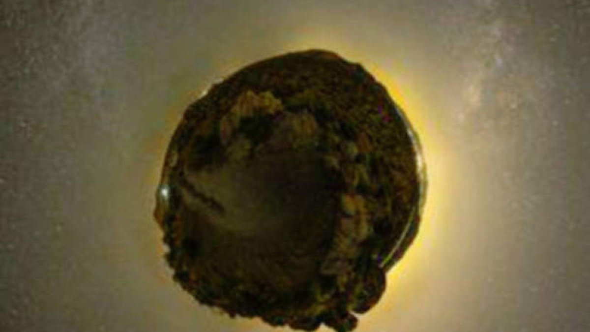 Imagen del asteroide captada por el telescopio Guille. TGS