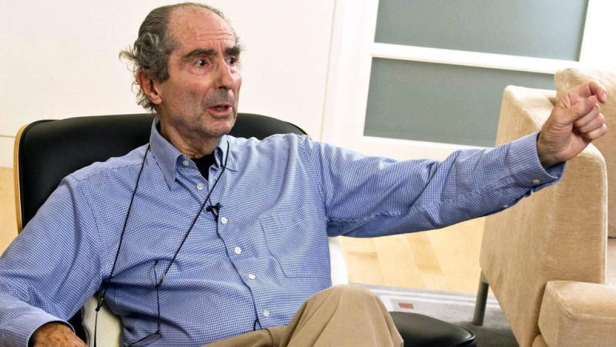 El escritor Philip Roth en una entrevista realizada con motivo de la concesión del premio Príncipe de Asturias