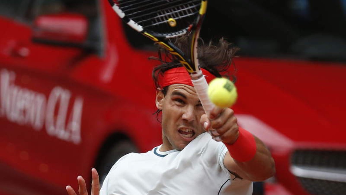 Rafa Nadal no dio opciones a su rival en la pista.