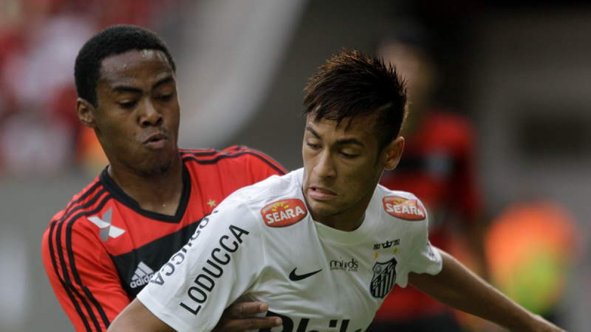 Neymar jugó su último partido con el Santos ante el Flamengo.