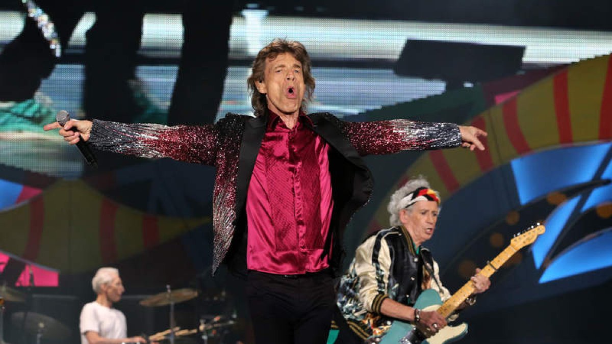 Mick Jagger y Keith Richards, en lo que fue un concierto inolvidable para muchos. ALEJANDRO ERNESTO