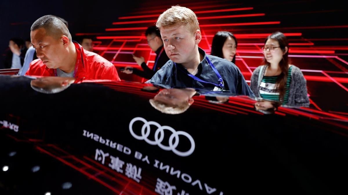 Audi presenta sus modelos en la felia del automóvil de Pekín en abril. /