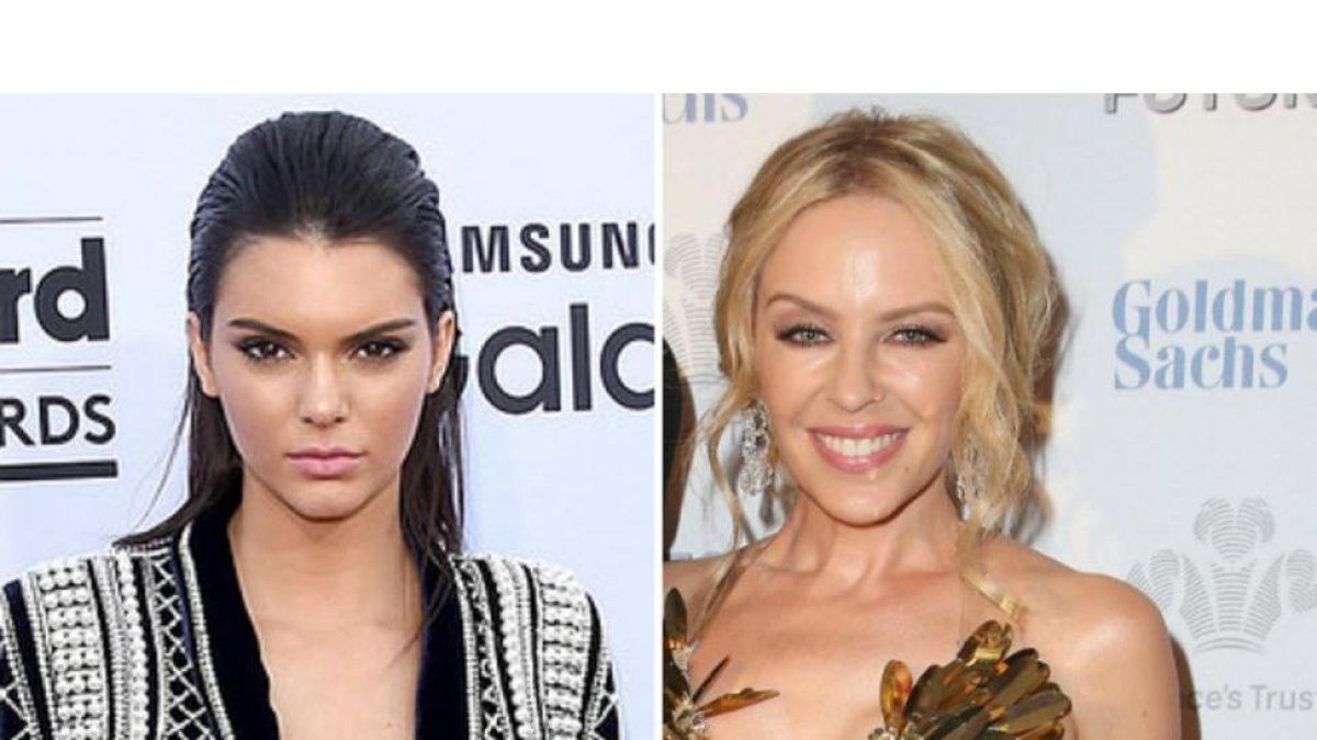 Las dos 'Kylies': Jenner (izquierda) y Minogue.