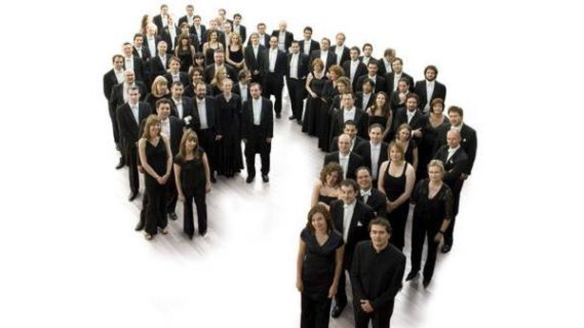 Los integrantes de la Orquesta Sinfónica de Castilla y León.