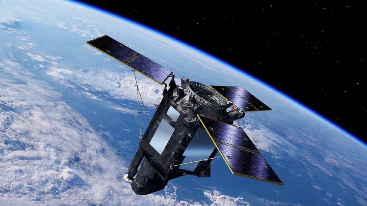Ilustración facilitada del satélite español Seosat-Ingenio.  EFE/Agencia Espacial Europea/PIERRE CARRIL