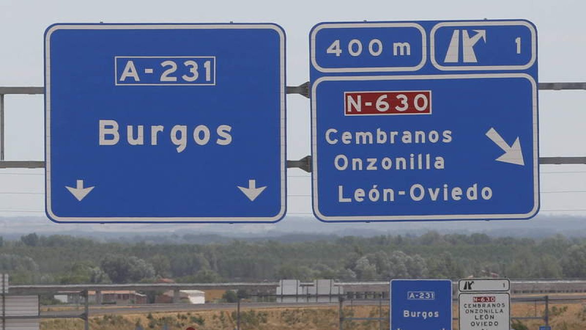 En la autovía de Burgos fue donde sucedió el hecho y la grabación. JESÚS