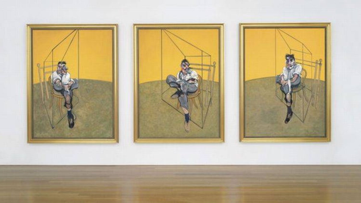 Imagen de la obra 'Tres estudios de Lucien Freud', subastada en Nueva York.