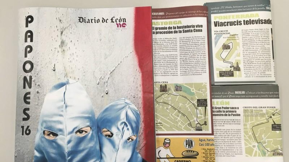 Portada y páginas interiores de la revista Papones, que el Diario de León saca mañana a la calle