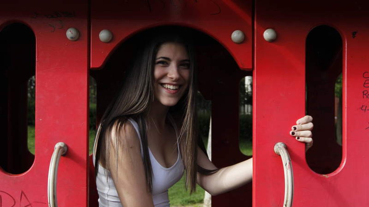 Lucía Díez ha estudiado siempre en el Colegio Leonés y ahora podrá cursar Medicina.