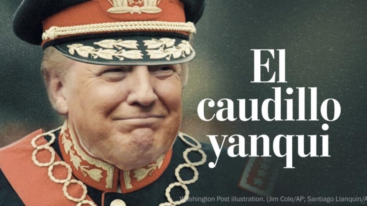 Montaje publicado por 'The Washington Post' caracterizando a Donald Trump como el dictador Pinochet.