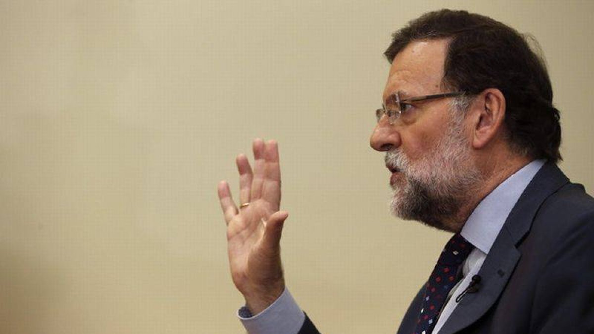 Mariano Rajoy, este jueves, en Madrid.